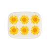 マリメッコ（marimekko） Auringonkukka アウリンゴンクッカ／ひまわり プレート 15×12cm ホワイト×イエロー×オレンジ 072289-122／23SS