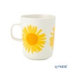 マリメッコ（marimekko） Auringonkukka アウリンゴンクッカ／ひまわり マグカップ 250ml ホワイト×イエロー×オレンジ 072288-122／23SS