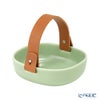 マリメッコ（marimekko） Pikku Koppa／Oiva オイヴァ サービングディッシュ（セラミックバスケット） ライトグリーン 12×13cmレザーハンドル付 072343-600／23SS
