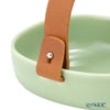 マリメッコ（marimekko） Pikku Koppa／Oiva オイヴァ サービングディッシュ（セラミックバスケット） ライトグリーン 12×13cmレザーハンドル付 072343-600／23SS