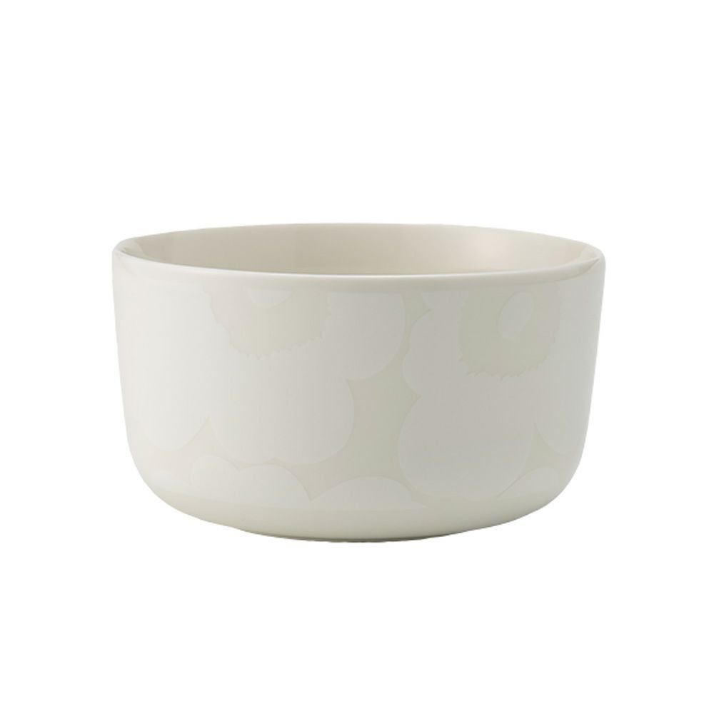 マリメッコ（marimekko） Unikko ウニッコ ボウル 500ml ホワイト×ナチュラルホワイト 072591-100／23AW