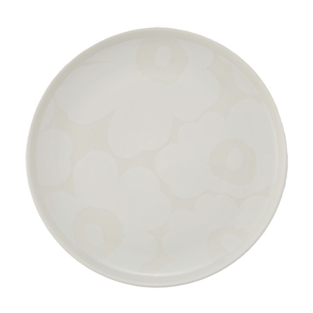 マリメッコ（marimekko） Unikko ウニッコ プレート 20cm ホワイトx