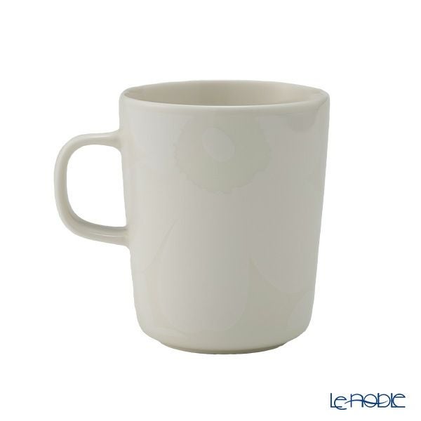 マリメッコ（marimekko） Unikko ウニッコ マグカップ 250ml ホワイト×オフホワイト 072585-100／23AW