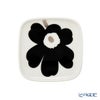 マリメッコ（marimekko） Unikko ウニッコ プレート10×10cm ブラック×シルバー ペア 072781-199／23AW