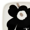 マリメッコ（marimekko） Unikko ウニッコ プレート10×10cm ブラック×シルバー ペア 072781-199／23AW