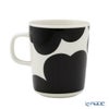 マリメッコ（marimekko） Unikko ウニッコ／けしの花 60thアニバーサリーコレクション マグカップ 250ml ブラック×ホワイト 073084-190／24SS