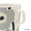 マリメッコ（marimekko） Unikko ウニッコ／けしの花 マグカップ 400ml ライトグレー×サンド 073471-195／24AW