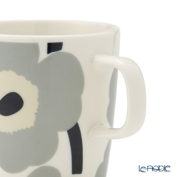 マリメッコ（marimekko） Unikko ウニッコ／けしの花 マグカップ 400ml ライトグレー×サンド 073471-195／24AW