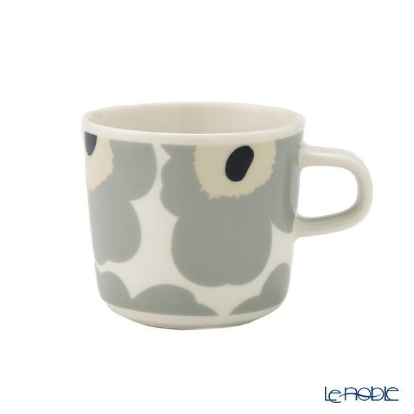 マリメッコ（marimekko） Unikko ウニッコ／けしの花 コーヒーカップ 200ml ライトグレー×サンド 073475-195／24AW
