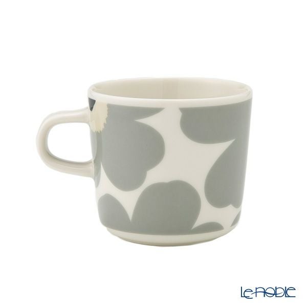 マリメッコ（marimekko） Unikko ウニッコ／けしの花 コーヒーカップ 200ml ライトグレー×サンド 073475-195／24AW