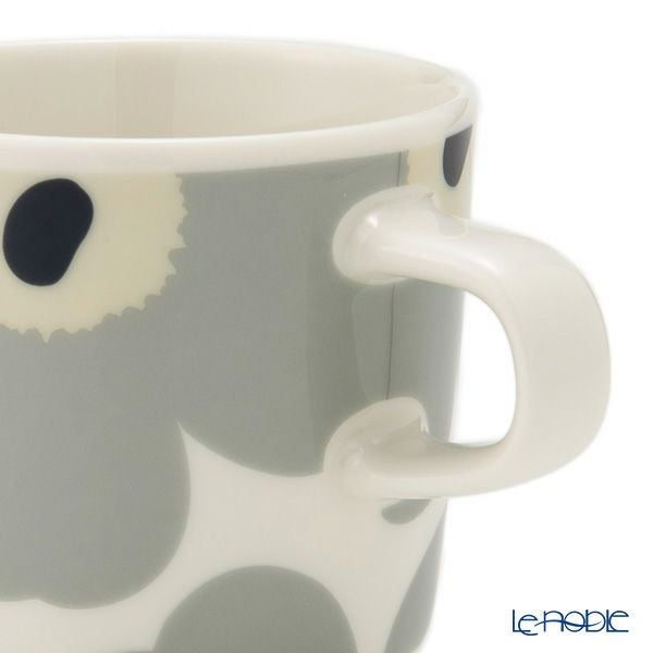 マリメッコ（marimekko） Unikko ウニッコ／けしの花 コーヒーカップ 200ml ライトグレー×サンド 073475-195／24AW