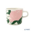 マリメッコ（marimekko）Puutarhakutsut プゥータルハクツットゥ／ガーデンパーティー コーヒーカップ／マグカップ 200ml ホワイト×ピンク 074071-162／25SS