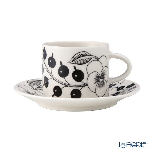 アラビア（ARABIA） パラティッシ ブラック コーヒーカップ＆ソーサー 180ml