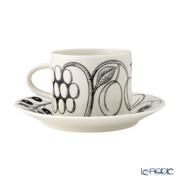 アラビア（ARABIA） パラティッシ ブラック コーヒーカップ＆ソーサー 180ml