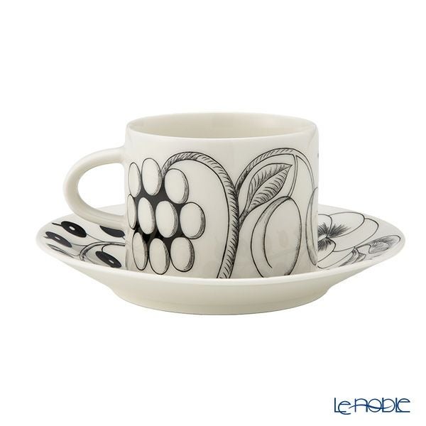 アラビア（ARABIA） パラティッシ ブラック ティーカップ＆ソーサー 280ml