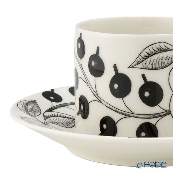 アラビア（ARABIA） パラティッシ ブラック ティーカップ＆ソーサー 280ml