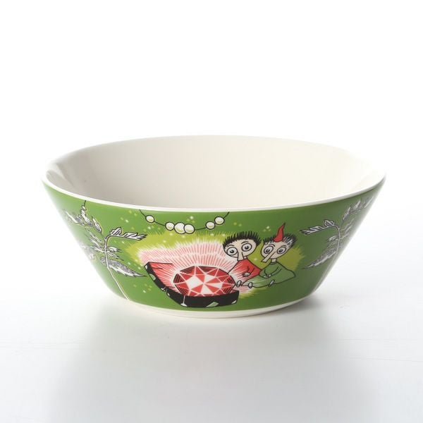 アラビア（ARABIA） ムーミン ボウル トフスランとビフスラン（THINGUMY AND BOB）グリーン 15cm