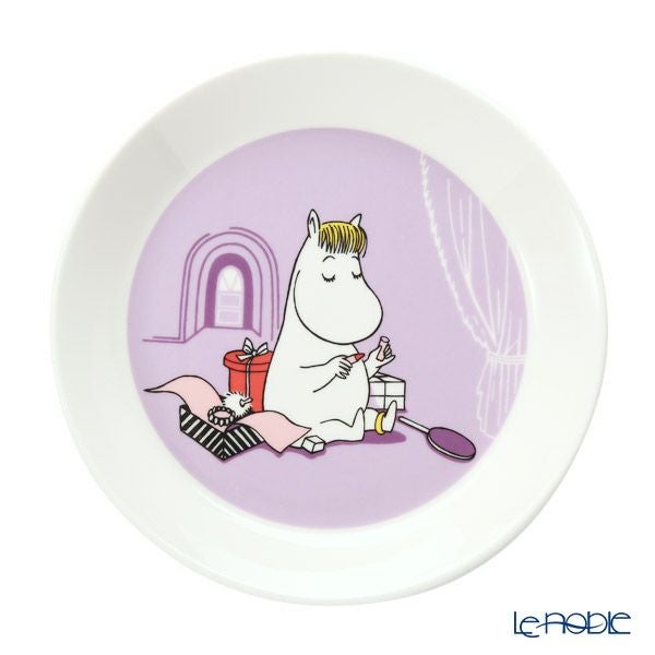 アラビア（ARABIA） ムーミン クラシック プレート 19cm スノークのおじょうさん（SNORKMAIDEN） ライラック 1052347