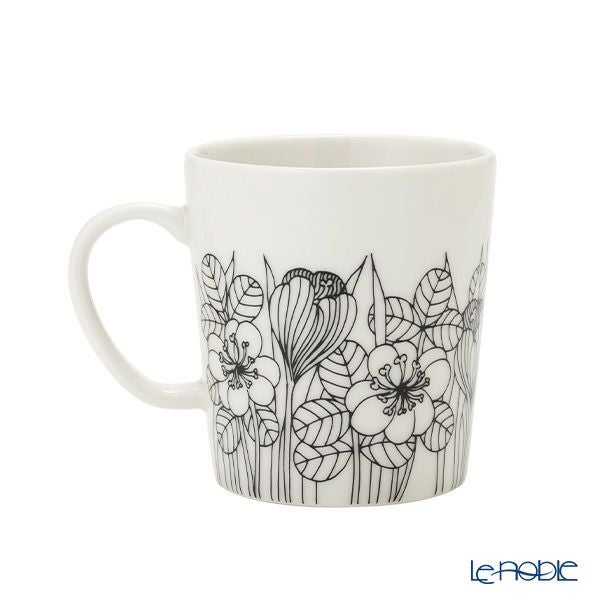 アラビア（ARABIA）クロッカス マグカップ 300ml ブラック 1062354