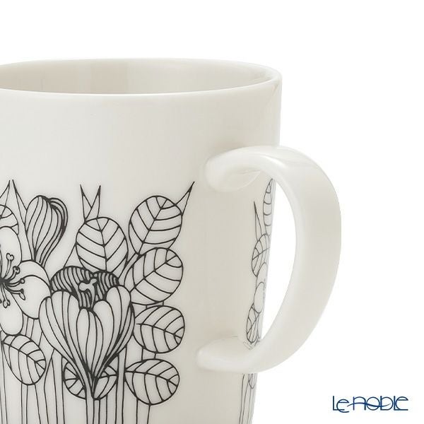 アラビア（ARABIA）クロッカス マグカップ 300ml ブラック 1062354