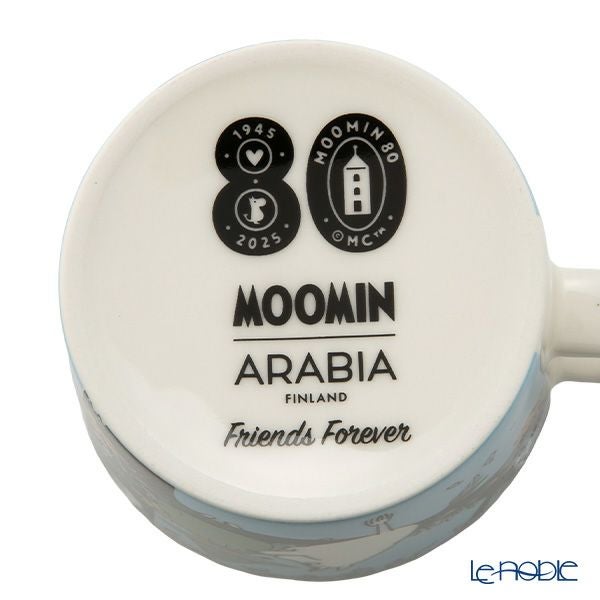 アラビア（ARABIA） ムーミン クラシック マグカップ 300ml フレンズ フォーエバー 80周年 1076189