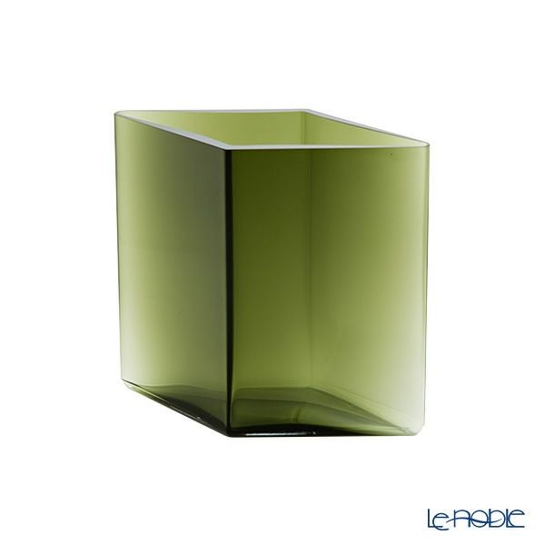 イッタラ（iittala） ルーツ ベース（花瓶） モスグリーン 205×180mm 1015574