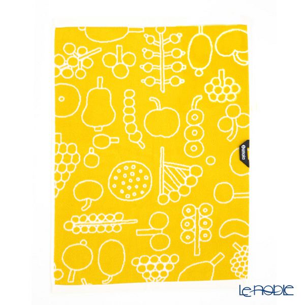 イッタラ（iittala） キュリアス マインド オブ オイバ トイッカ フルッタ ハンドタオル イエロー 50×70cm コットン 1062508