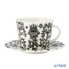イッタラ（iittala） タイカ ブラック ティーカップ＆ソーサー 300ml 1075822