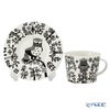 イッタラ（iittala） タイカ ブラック ティーカップ＆ソーサー 300ml 1075822