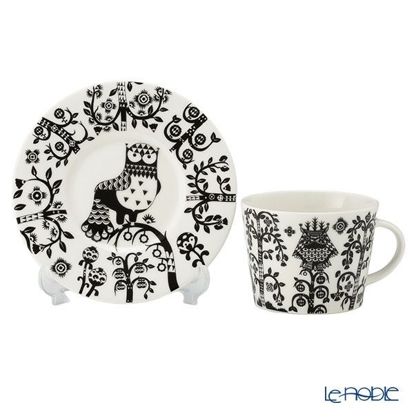 イッタラ（iittala） タイカ ブラック ティーカップ＆ソーサー 300ml 1075822