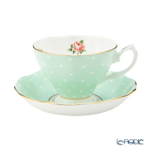 ロイヤル・アルバート ポルカローズ ヴィンテージ ティーカップ＆ソーサー