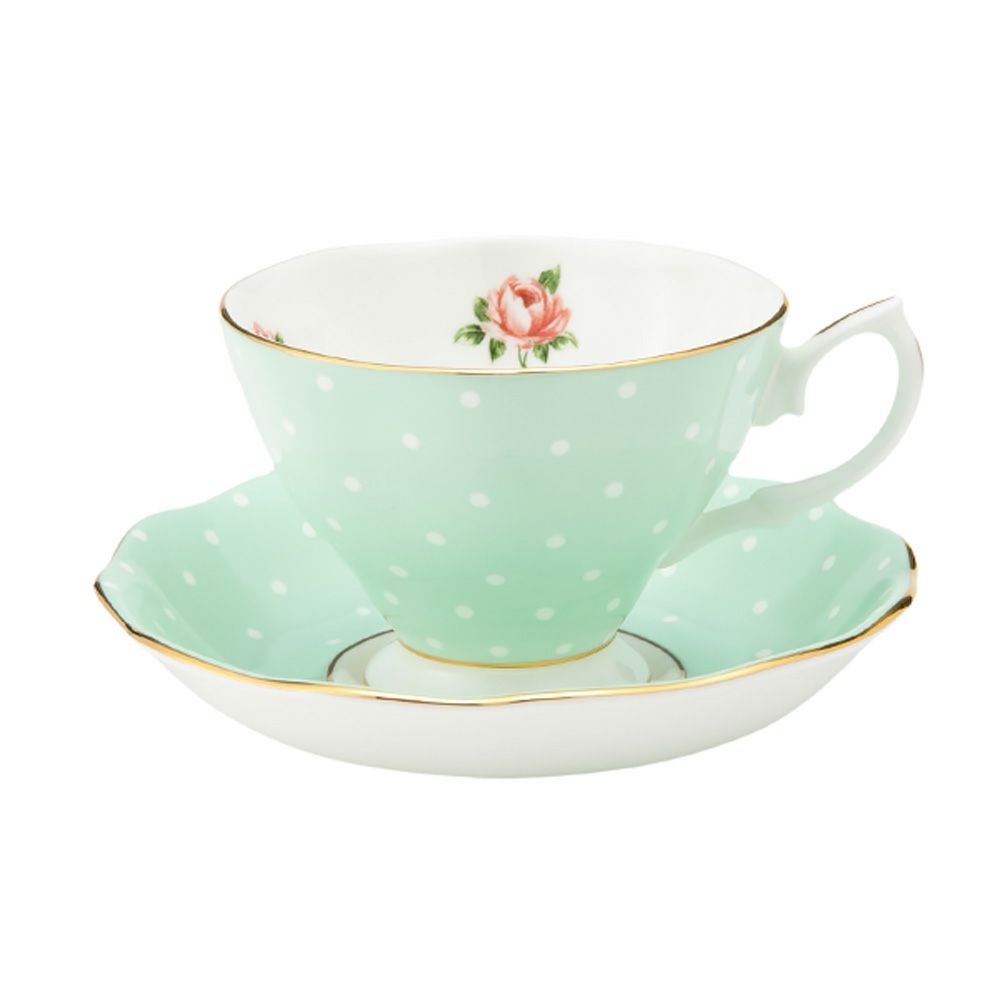 ロイヤル・アルバート ポルカローズ ヴィンテージ ティーカップ＆ソーサー