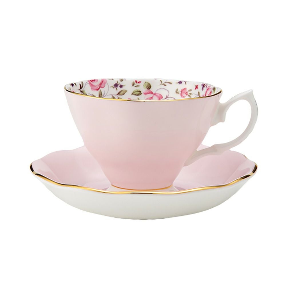 ロイヤル・アルバート ローズコンフェッティ ヴィンテージ ティーカップ＆ソーサー