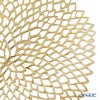 チルウィッチ Chilewich Dahlia ランチョンマット Brass 36×39cm ラウンド 100142-006