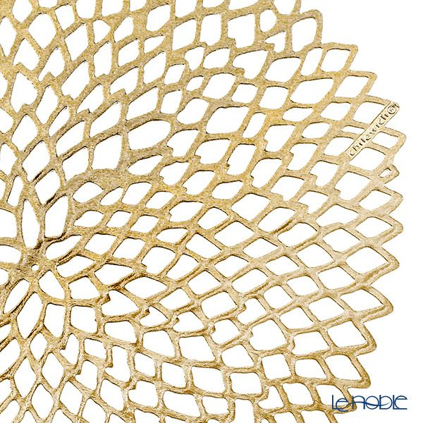 チルウィッチ Chilewich Dahlia ランチョンマット Brass 36×39cm ラウンド 100142-006