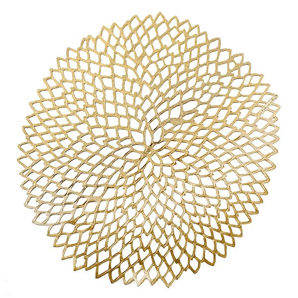 Chilewich Dahlia Brass ランチョンマット 6枚セット チルウィッチ Chilewich Dahlia ランチョンマット Brass 36×39cm