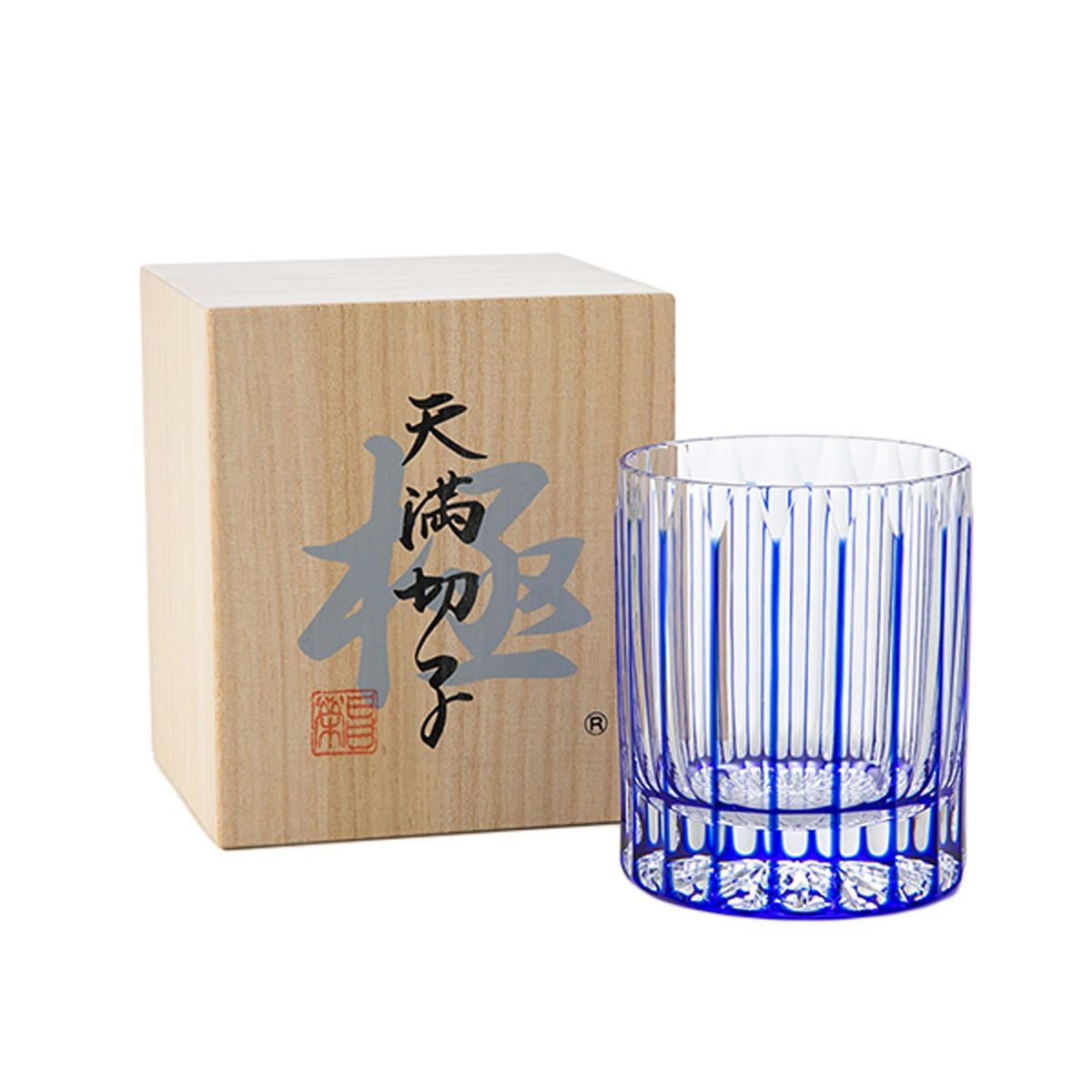復元薩摩切子 猪口A／1105 八角籠目 緑 | ブランド洋食器専門店ル