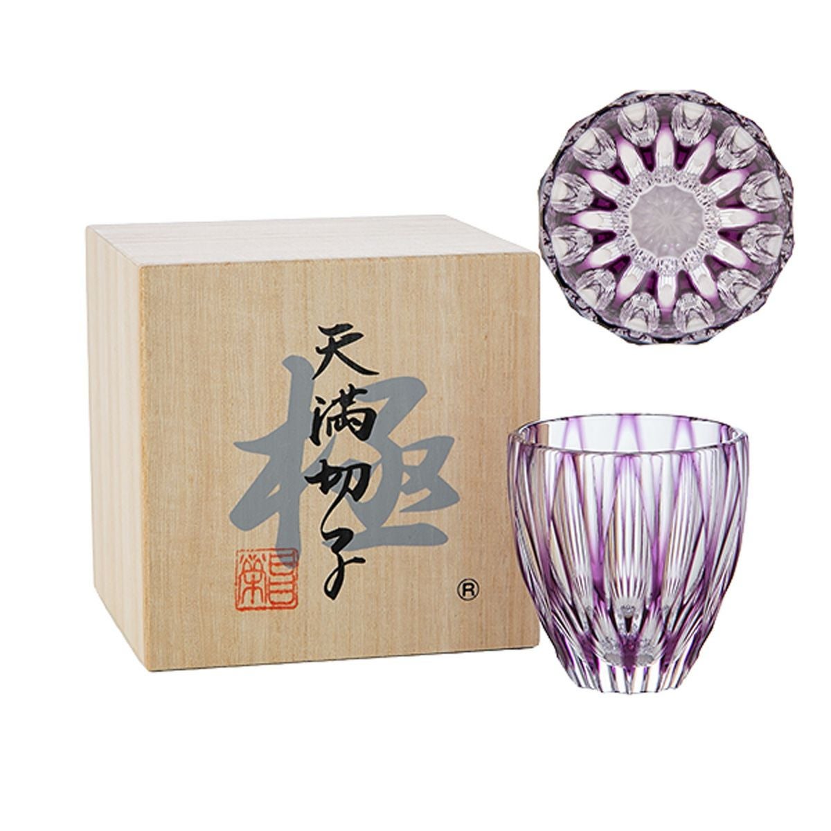 薩摩切子 富士盃 青富士 藍 20906 80ml | ブランド洋食器専門店ル