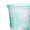 太武朗工房／タブロー 彫刻硝子 夢柄子 ぶどう紋 一口ビールグラス ピンク／グリーン 120ml 3006