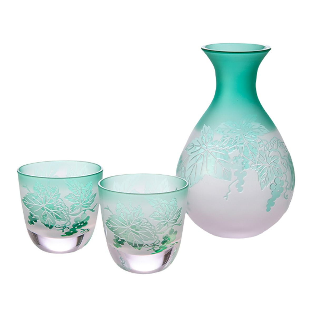 薩摩切子 富士盃 青富士 藍 20906 80ml | ブランド洋食器専門店ル
