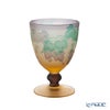 太武朗工房／タブロー 彫刻硝子 幻夢柄子 ぶどう紋 ゴブレット 三層被せ 230ml 3644