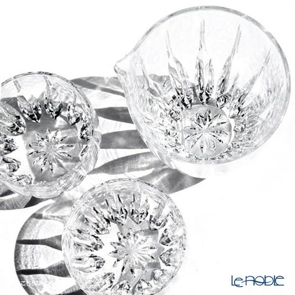 太武朗工房／タブロー 江戸切子 剣菱 酒器三点揃 片口徳利1 ＋ ぐい呑み2 透き クリア 230ml 伝統工芸士 木村泰典 作 5114-00s