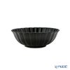 カネコ小兵製陶所 ぎやまん陶 浅小鉢／ラウンドボウル 12cm 墨ブラック