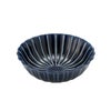 カネコ小兵製陶所 ぎやまん陶 浅小鉢／ラウンドボウル 12cm 茄子紺ブルー