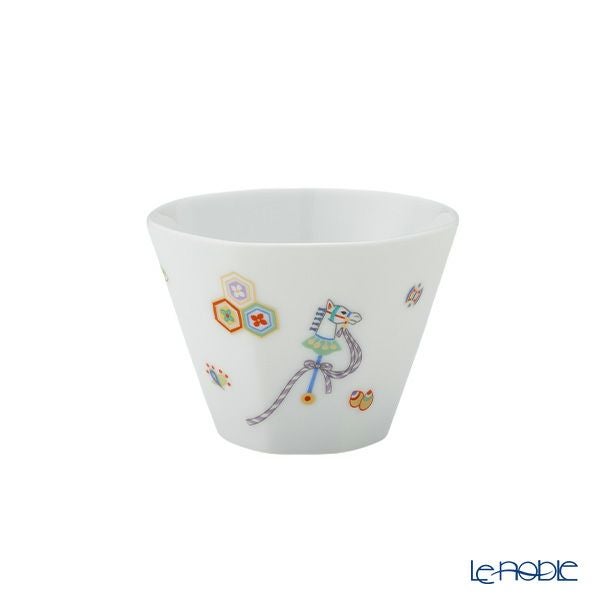 香蘭社 節句文 春駒 カップ130ml ＆ ソーサー13cm ピンク P1047-1CZFA