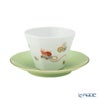 香蘭社 節句文 鯛車 カップ130ml ＆ ソーサー13cm グリーン F1048-1CZFA