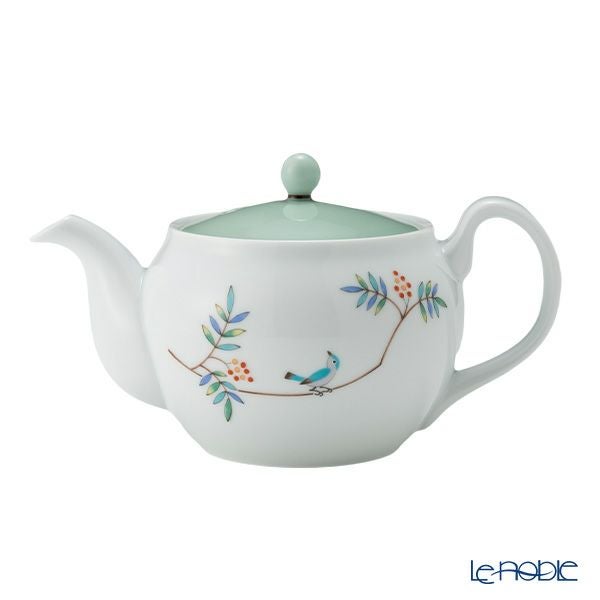 香蘭社 小鳥の詩 二人用 茶器セット／茶の間揃 ポット／急須1＋湯呑み2 1016-ARPC