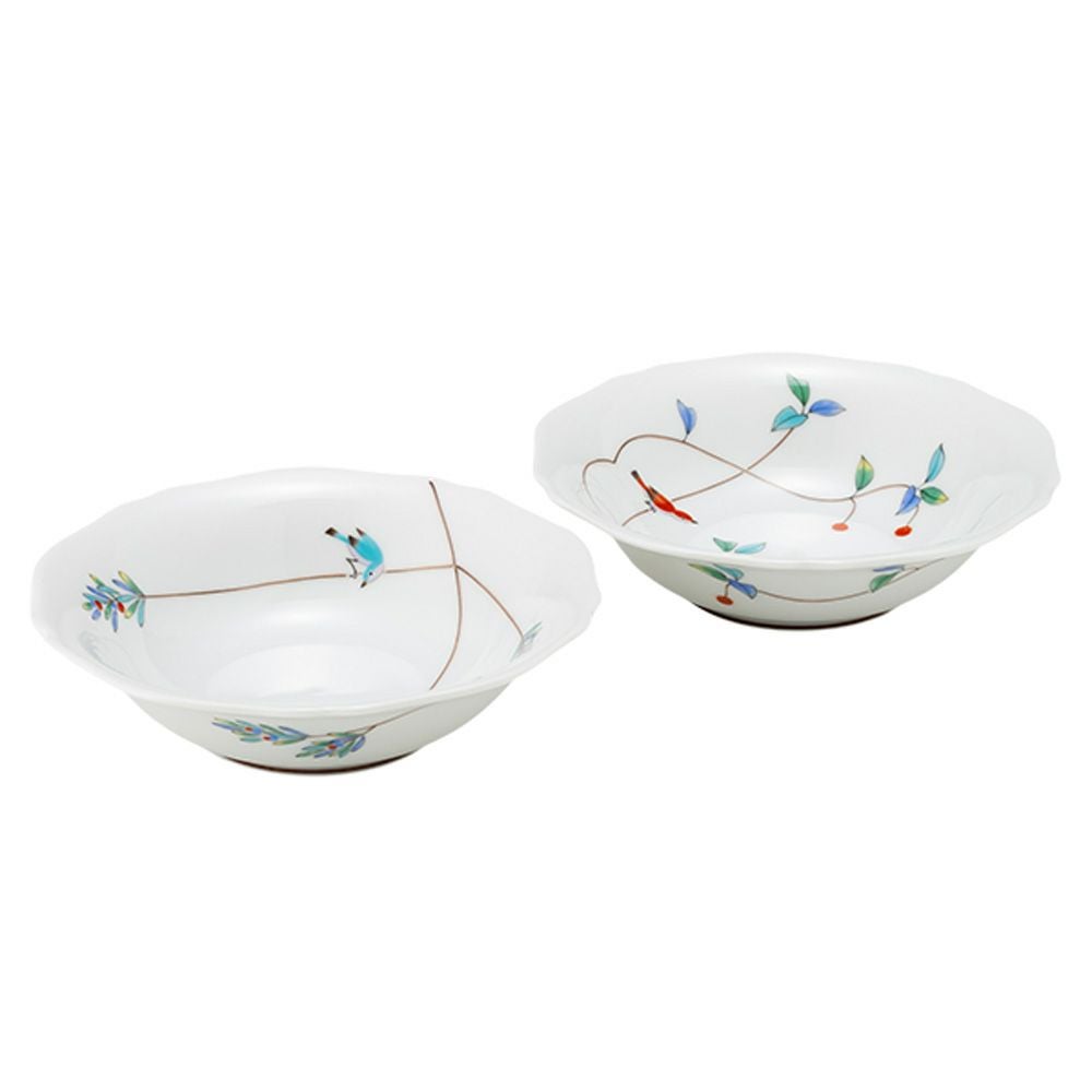 香蘭社 三色地紋 小鉢 9.5×5.5cm 5個セット | ブランド洋食器専門店ル