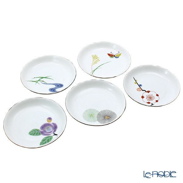 香蘭社 はんなり 取分皿揃 16cm 5枚セット 1052-FH5