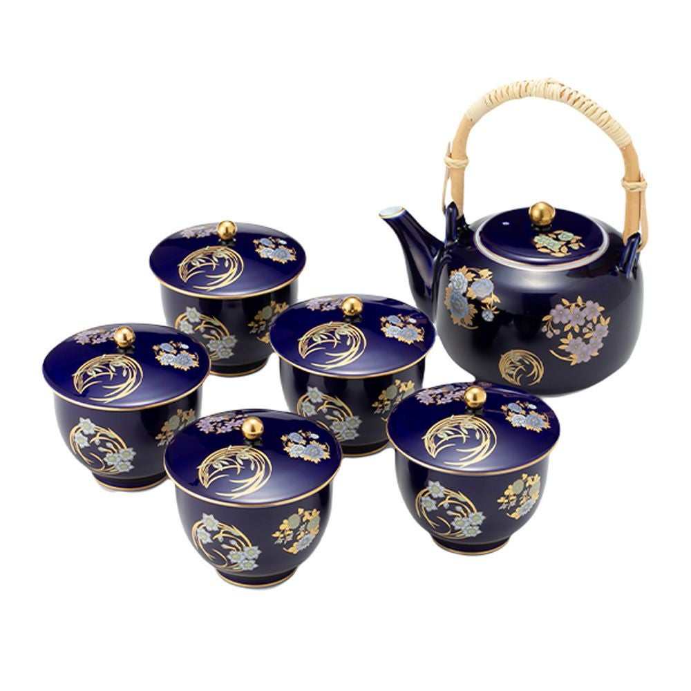 香蘭社 山吹 茶器揃 蘭）有田焼 茶器揃,セット（急須・湯のみセット）|有田焼の老舗-香蘭社